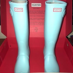 Tiffany Blue Hunter Rain Boots
